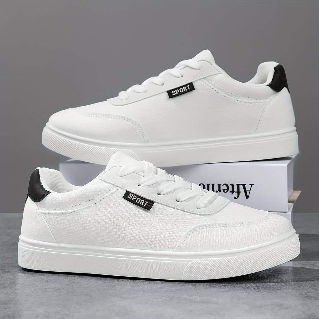 Women's White Low-Top Sneakers
