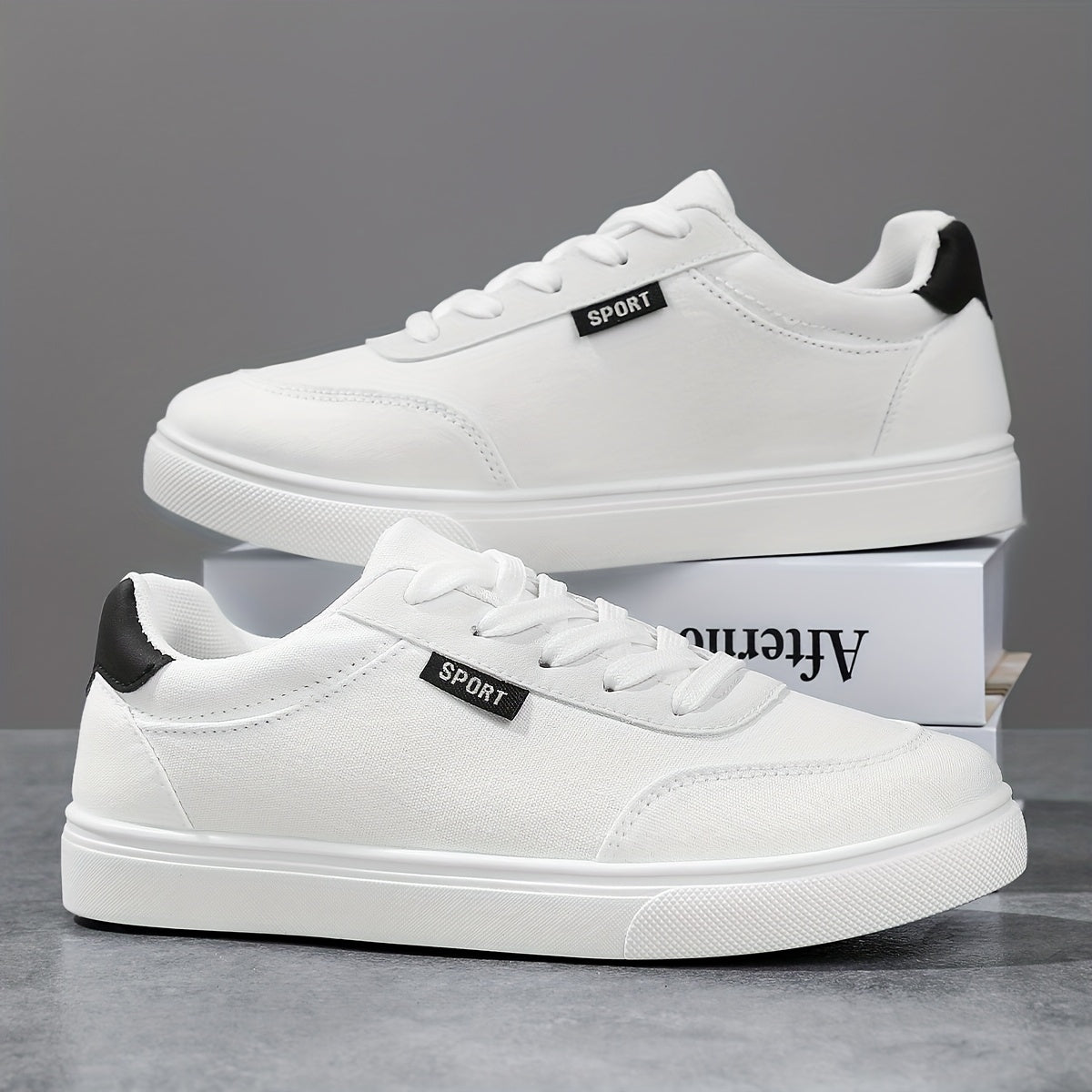 Women's White Low-Top Sneakers