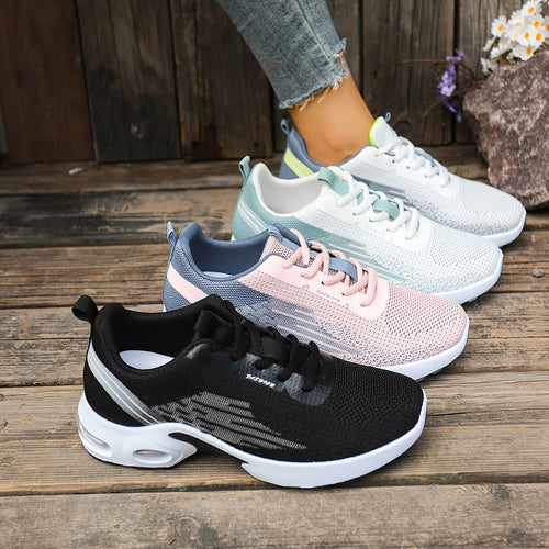 Breathable Mesh Sneakers, Lightweight Soft-soled Mesh Shoes, Women's Woven Lace-up Shoes, Suitable for Daily Outings, Running, Fitness, Work, and Travel, Women Shoes