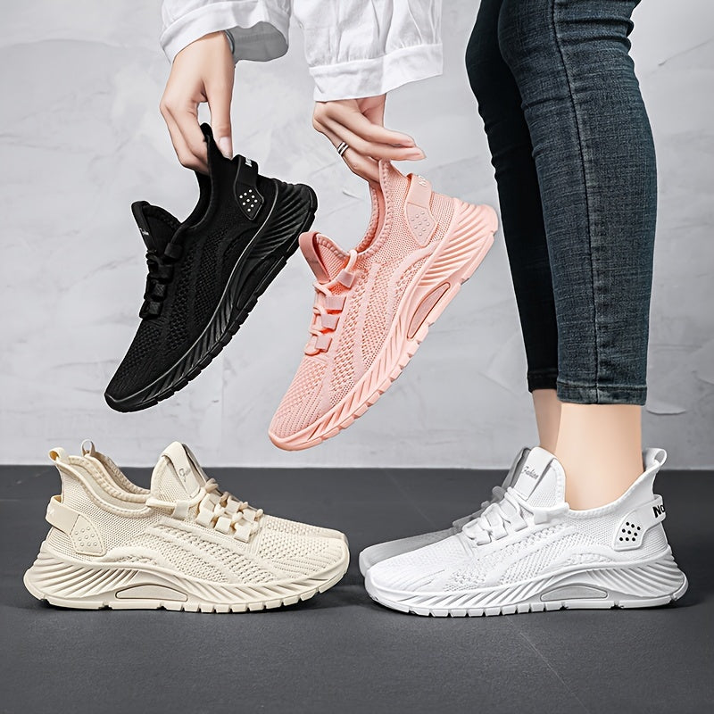 Women's Fashion Knit Flat Shoes, Women Shoes, Sneakers