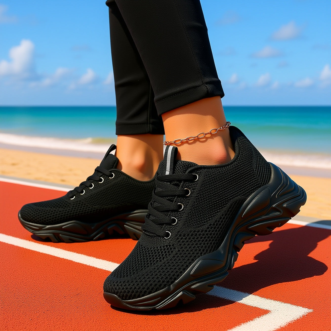 Women's Low-Top Sneakers - / Grey Round Toe Lace-Up Casual Shoes with MD Sole, - Versatile -Terrain Traction, Breathable Fabric Upper & Insole for Casual Attire, Gym, Office - Minimalist Plain, Women Shoes